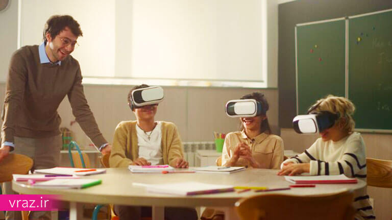 کلاس واقعیت مجازی در مدارس